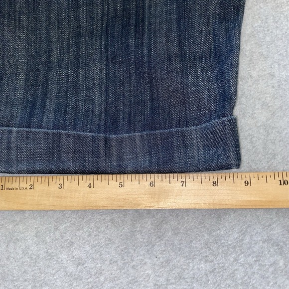 G-Unit Shorts Women's 15 Denim Bermuda Gold Buttons Rhinestone Y2K Hip Hop 50 - Picture 14 of 16